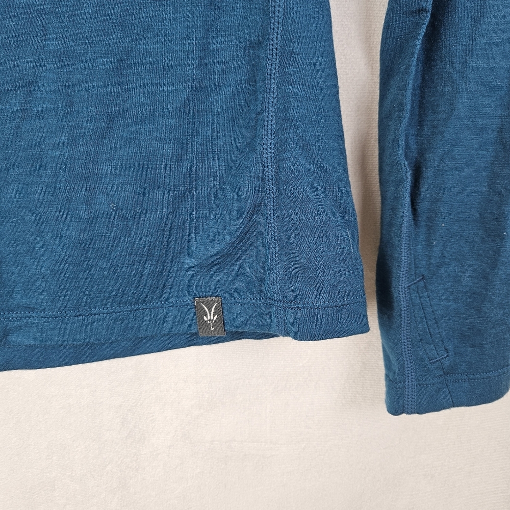 Ibex Woolies Merino Wool Long Sleeve Outdoor Base Layer XS Blue - Picture 2 of 5
